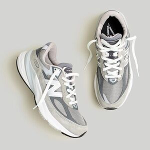 Gray and White Athletic Sneakers new balance 990v6 grey women’s sneakers